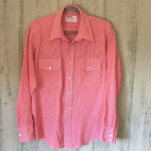 Vintage Montgomery Wards western cowboy shirt L
